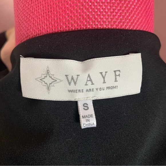 👗Black Chiffon Tie Waisted Long Sleeved Blouse, Lace Accent, size S - Picture 6 of 7